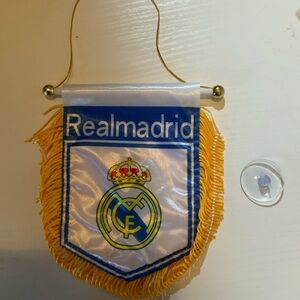 Real Madrid Hanging Banner with Tassels for the car